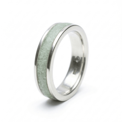 MOSAICO – ANEL DE PRATA 925 COM MOSAICO DE PEDRA NATURAL ÁGUA MARINHA