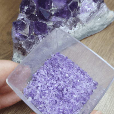 MOSAICO DUO – CONJUNTO EM PRATA 925 (AMETISTA NATURAL + SOLITÁRIO FRIGG ZIRCÔNIA ROXA)