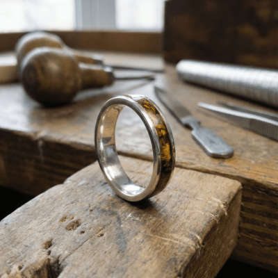 Conjunto em Prata 925 com Olho de Tigre Natural e Solitário Frigg com Zircônia Champagne – Mosaico Trio