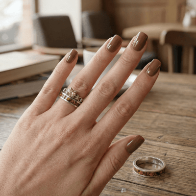 Conjunto em Prata 925 com Olho de Tigre Natural e Solitário Frigg com Zircônia Champagne – Mosaico Trio