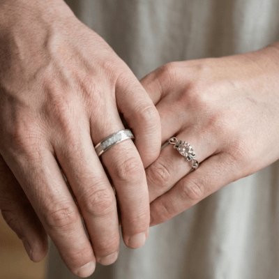 Conjunto em Prata 925 com Quartzo Rosa Natural e Solitário Frigg com Zircônia Rosa – Mosaico Trio