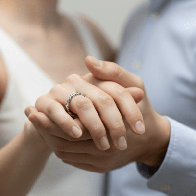 NORDIC ROPE - PAR DE ALIANÇAS MODELO FINO EM PRATA 925