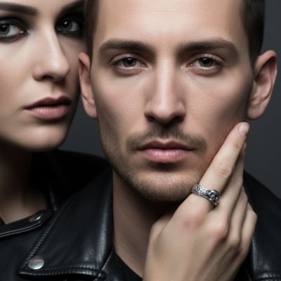 Skull – Alianças Caveira em Prata 925