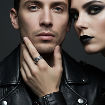 Skull – Alianças Caveira em Prata 925