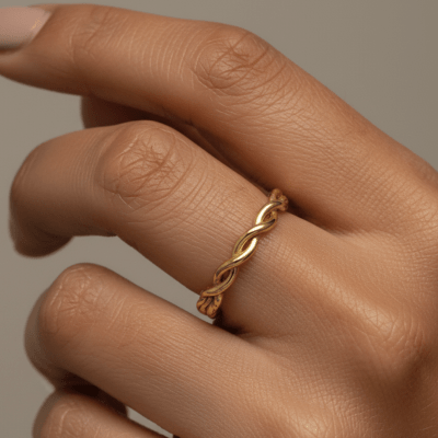TOGETHER – Par de Alianças em Ouro Amarelo 14K