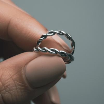 TOGETHER — Par de Alianças em Prata 925 | Maktub Pratas