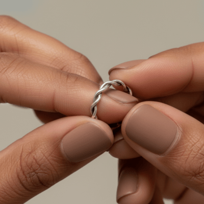 TOGETHER — Par de Alianças em Prata 925 | Maktub Pratas