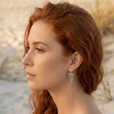 Kalari – Brinco Tribal em Prata 925 Artesanal com Oxidação