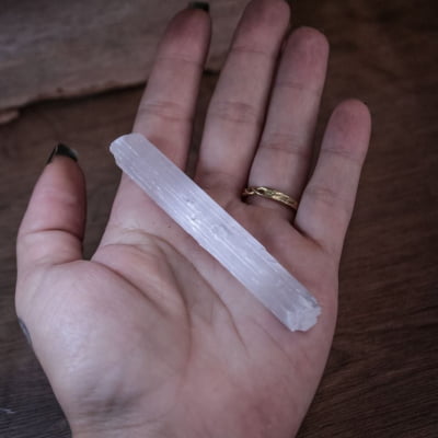 SELENITA BRANCA PEDRA NATURAL 15G