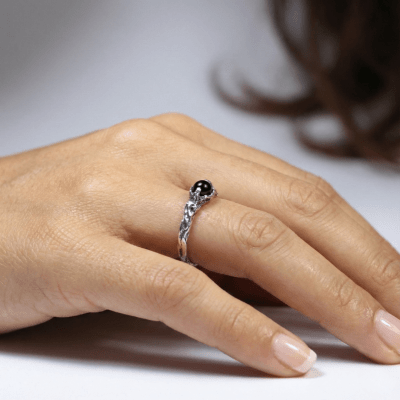 EDIÇÃO LIMITADA – SOLITÁRIO MAGMA EM PRATA 925 COM PEDRA OPALINA